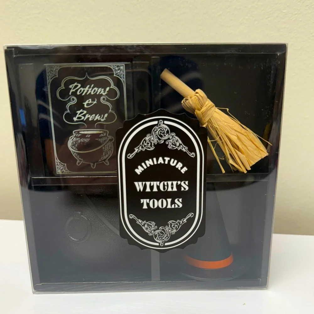 New! Target Bullseye Halloween Miniature Witch's Tools 4ct Box Set